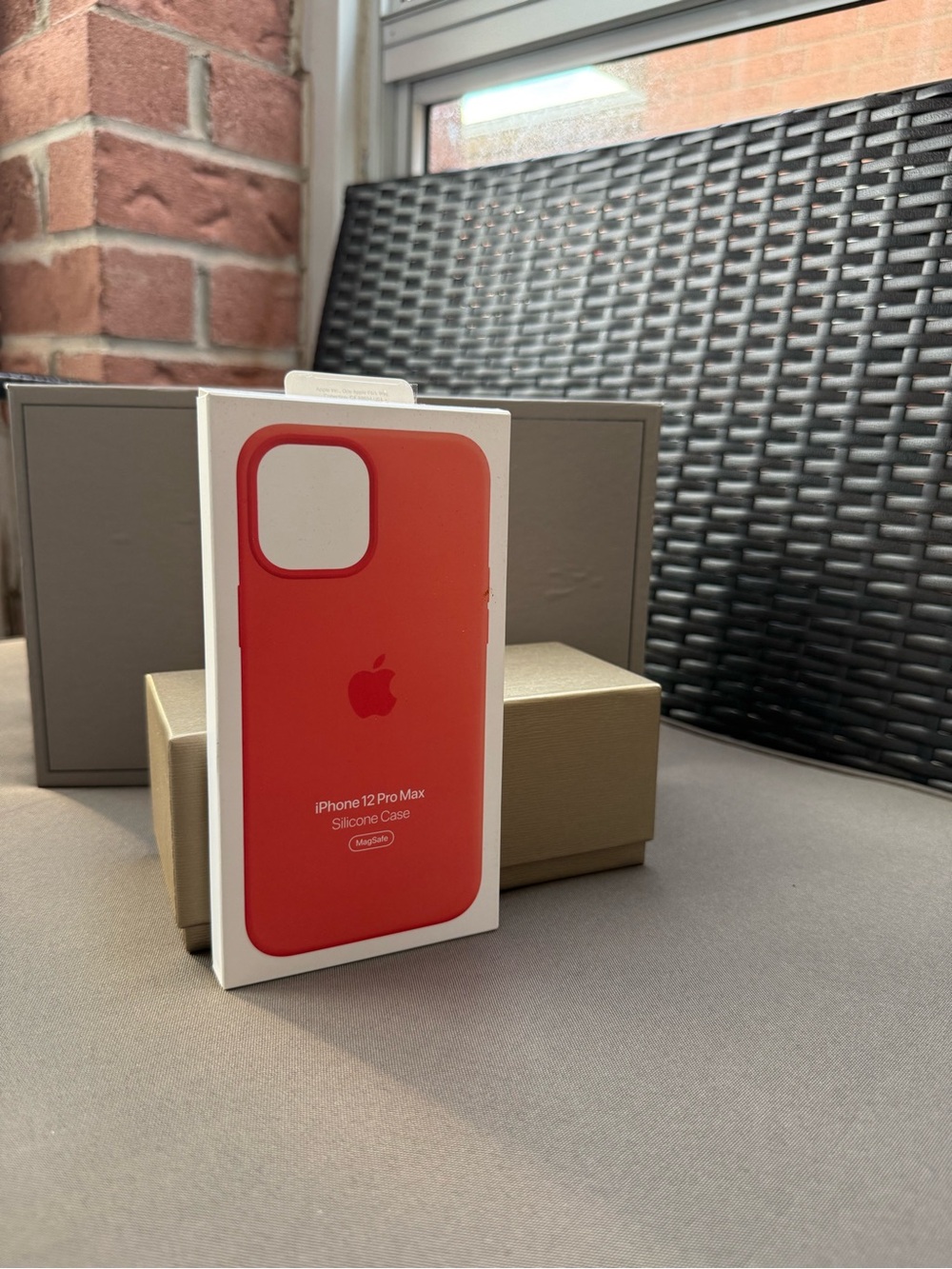 Apple iPhone 12 Pro Max Silicone Case - Red